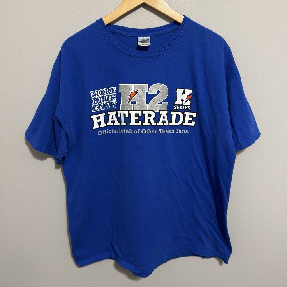 Vtg Y2K Kentucky Wildcats K Series Haterade T Shirt Blue Size XL